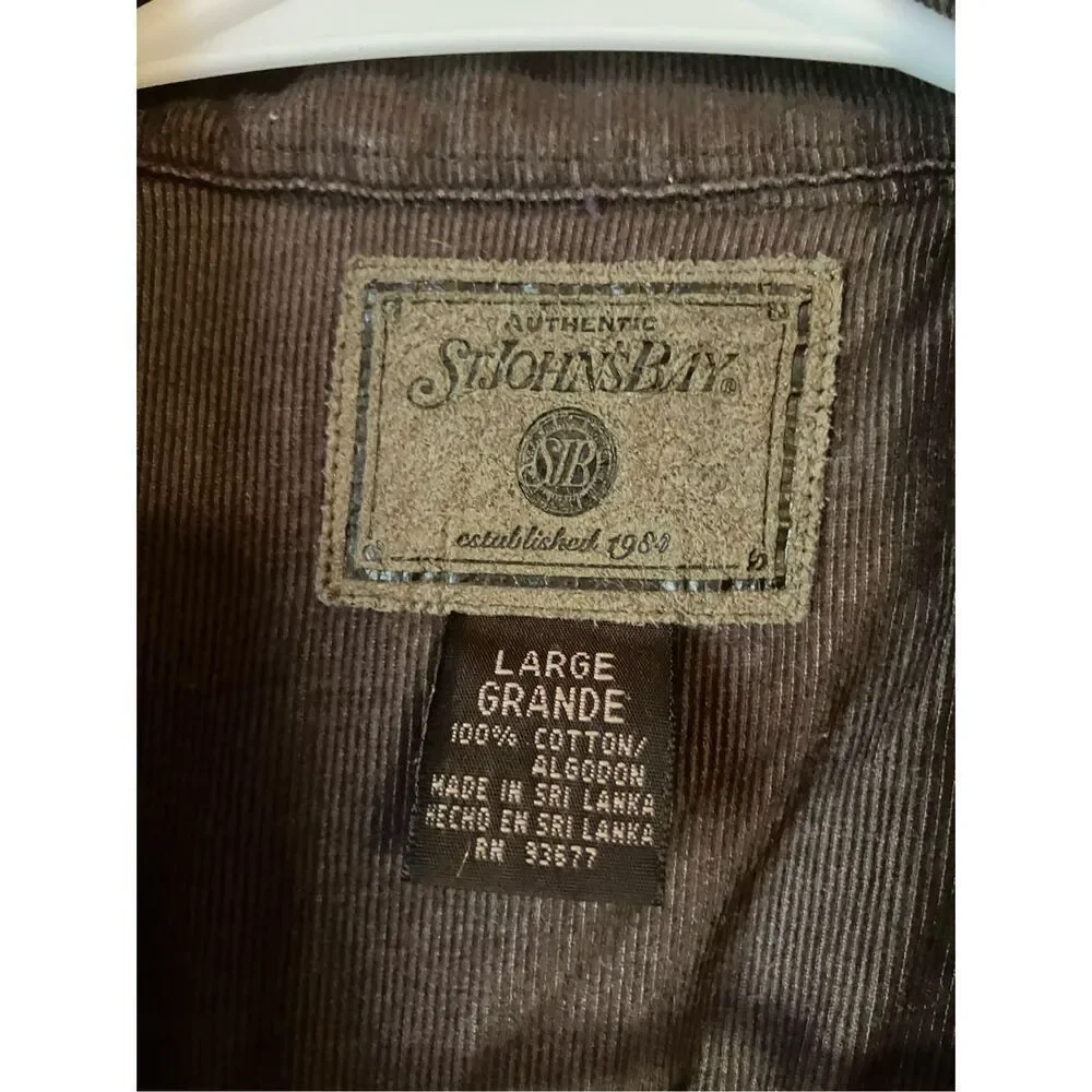 St John’s Bay Men’s‎ Lg Zip Front Shacket